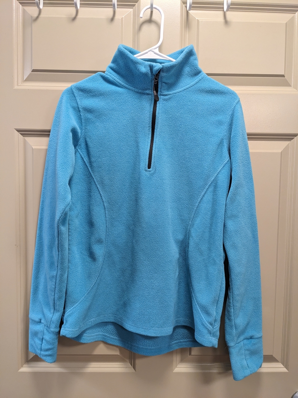 Everlast Turquoise Quarter Zip Fleece Pullover Size Large